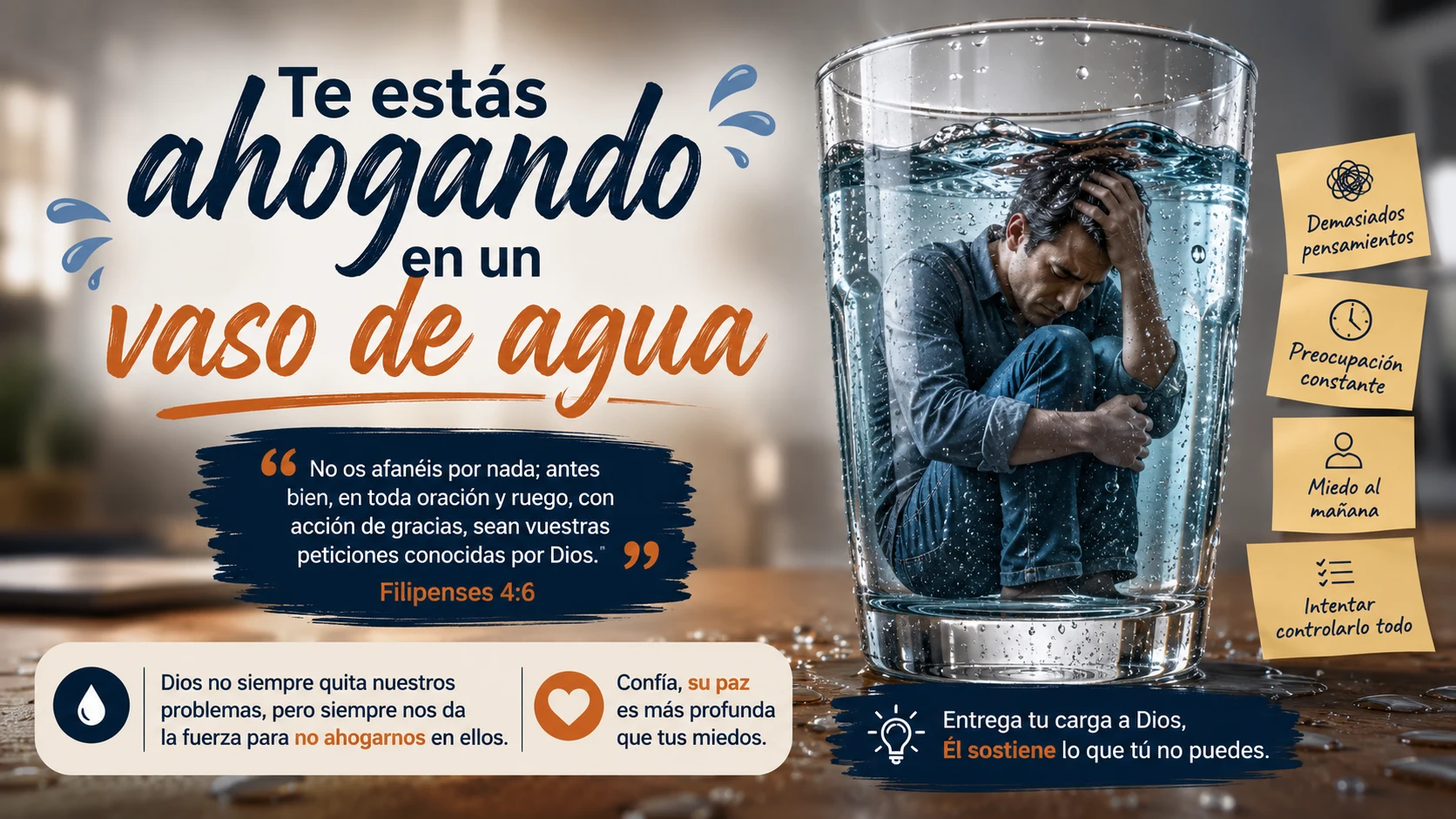 ¿Te estás ahogando en un vaso de agua?
