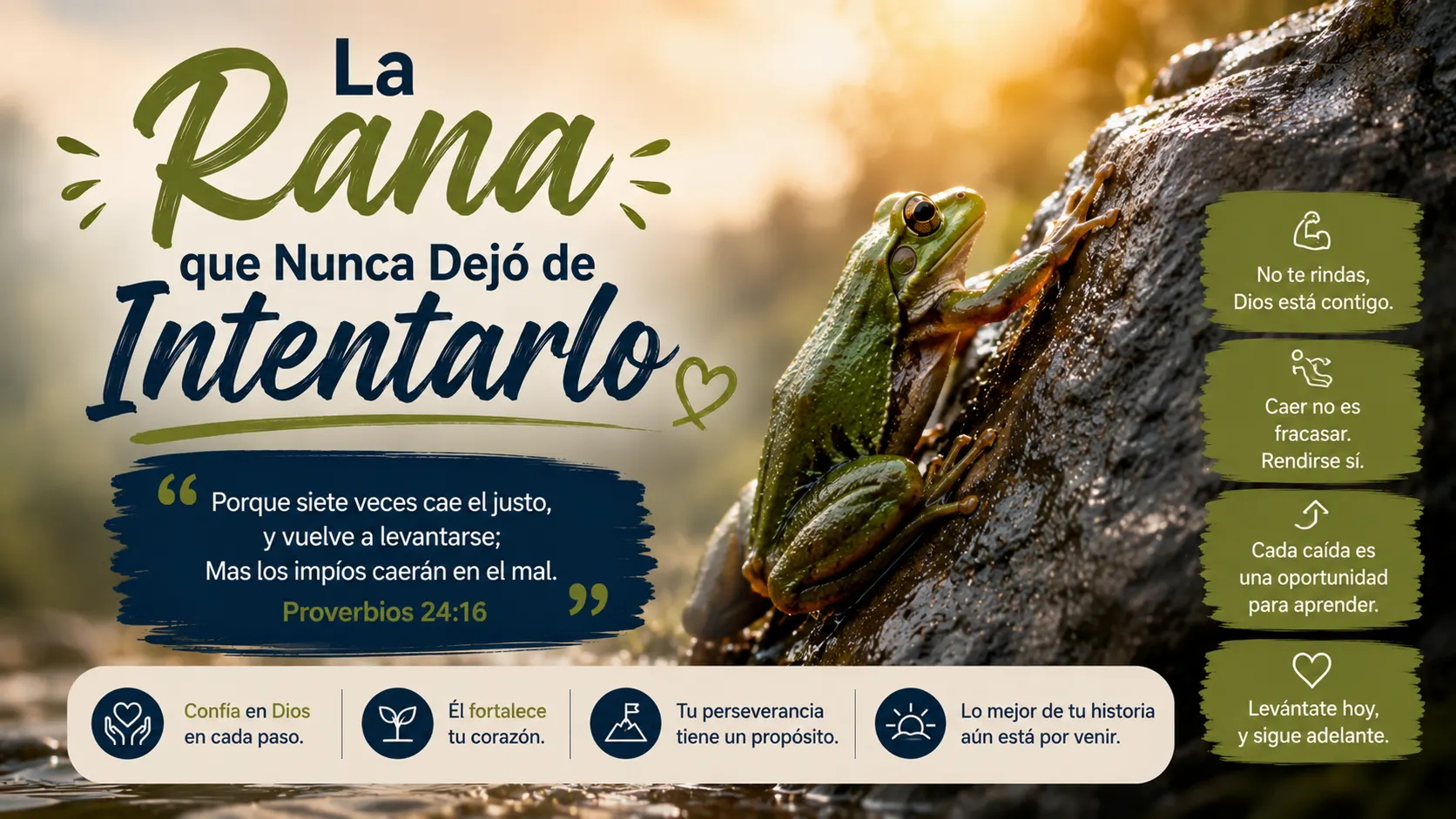 La rana que nunca dejó de intentarlo