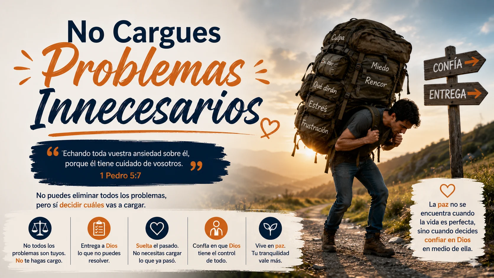 No cargues problemas Innecesarios